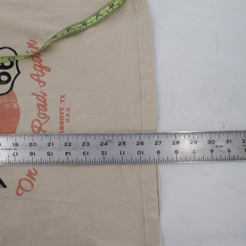 Daydreamer shirt womens XL Willie Nelson Route 66 graphic Tee in Sand crewneck - Picture 9 of 11
